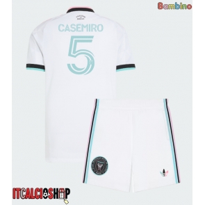 Inter Miami Casemiro #5 Terza Maglia Bambino 2026-27 Manica Corta (+ Pantaloni corti)